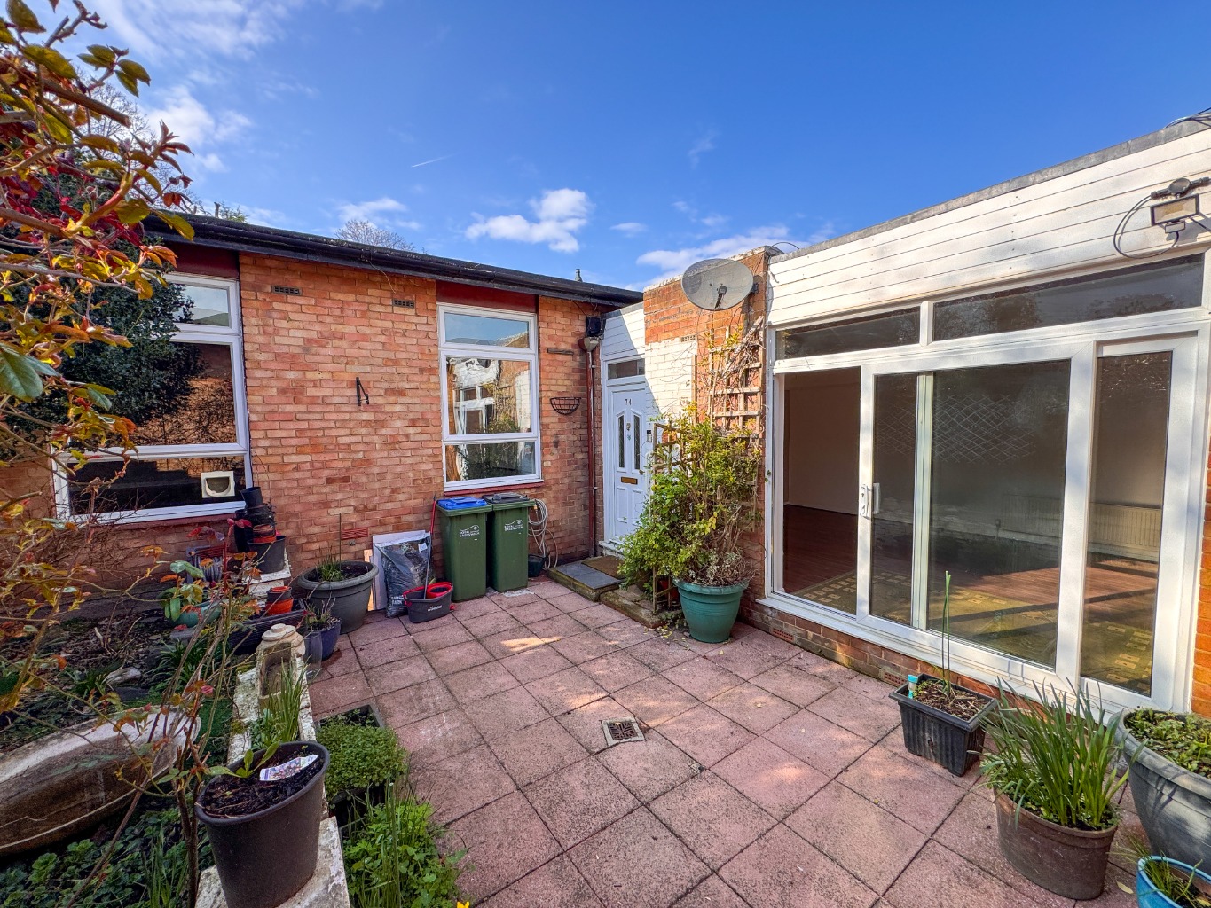 A two double bedroom terraced bungalow, situated in a cul-de-sac location and offered chain free.