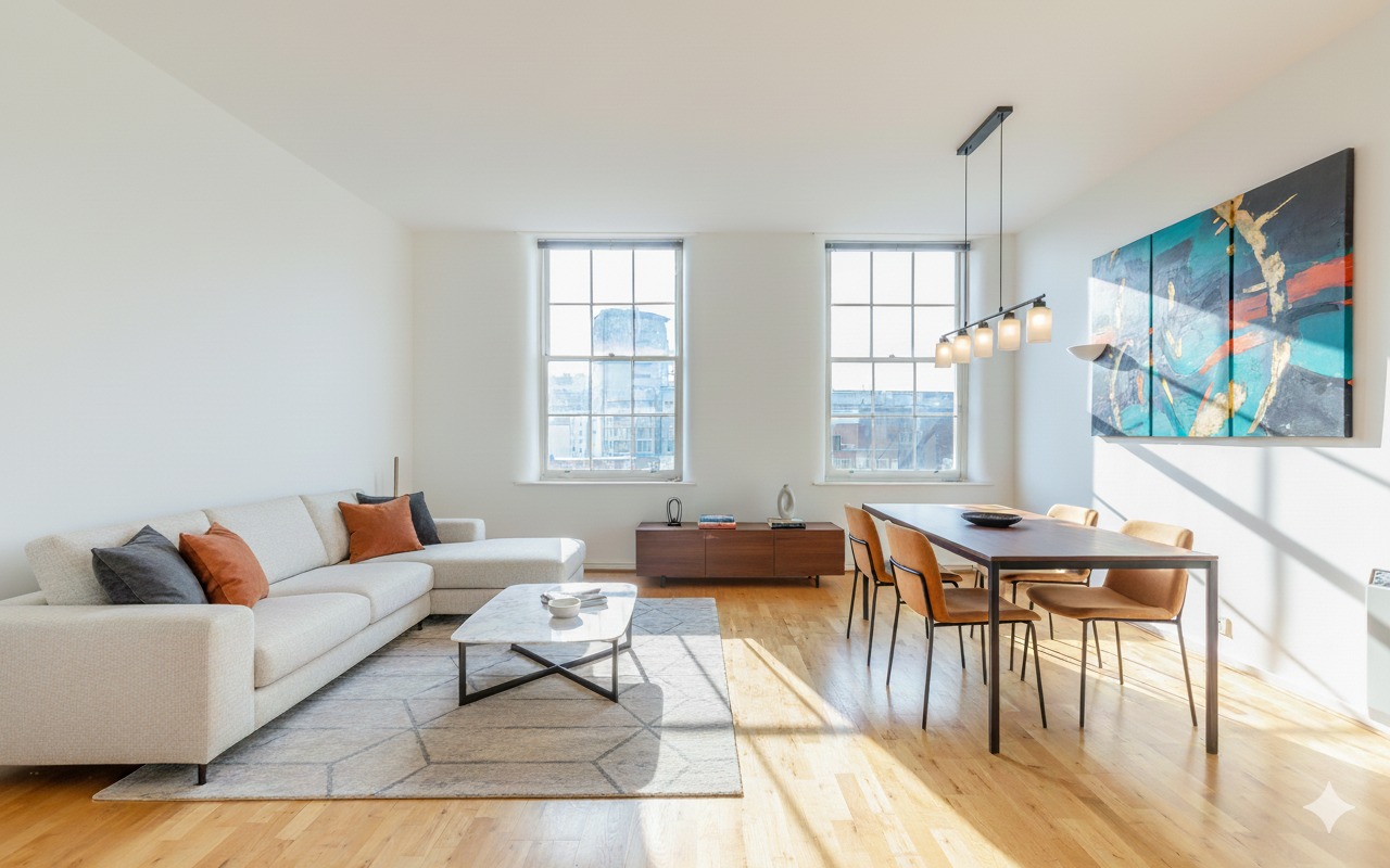 Duplex apartment in prime city location, offering bright open plan living and underground parking