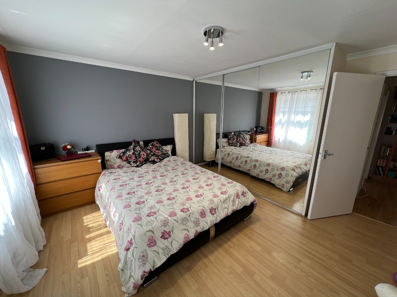 Two double bedroom, first floor flat, with parking, unfurnished, available 26th September