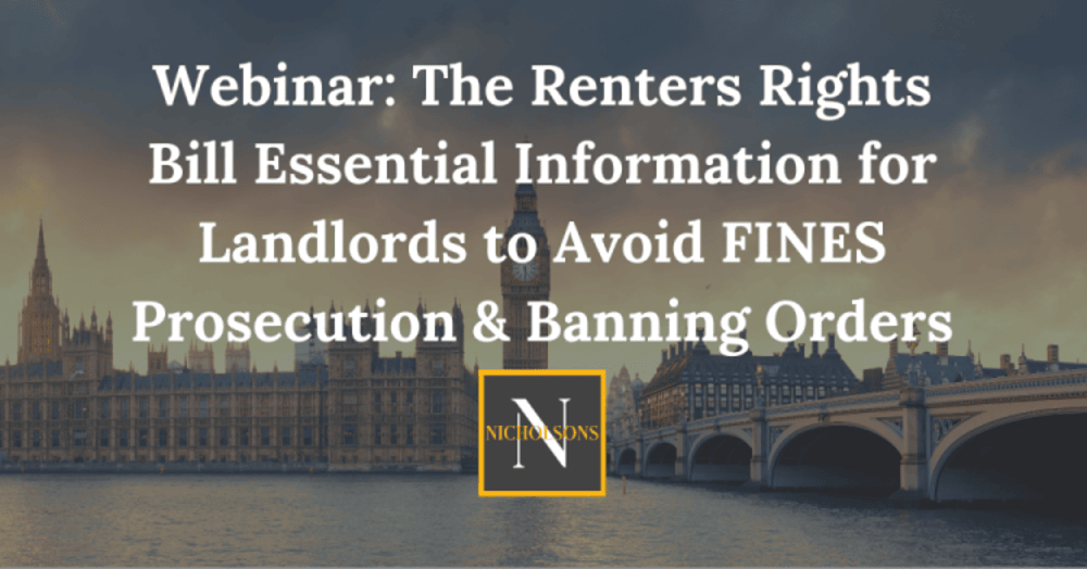 Free Webinar - The Renters’ Rights Bill: What You Need to Know