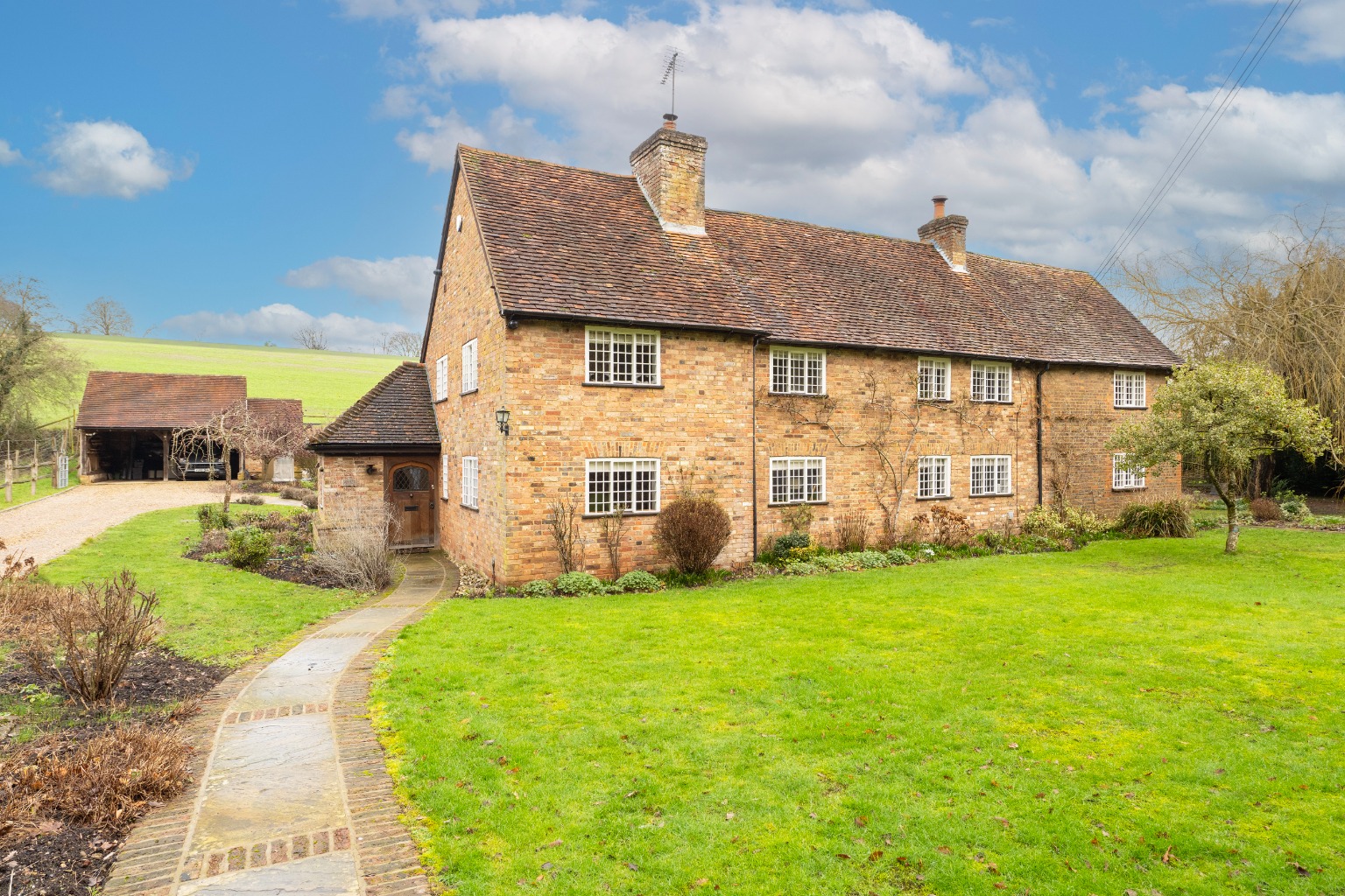 Exceptional Grade II listed country home with views, annex and garaging in Frithsden Nr Berkhamsted