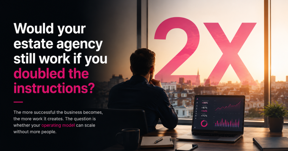 Would your estate agency still work if you doubled the instructions?