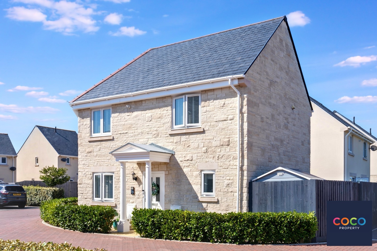 Detached Coastal Home with Sea Views & Parking in Sought-After Location