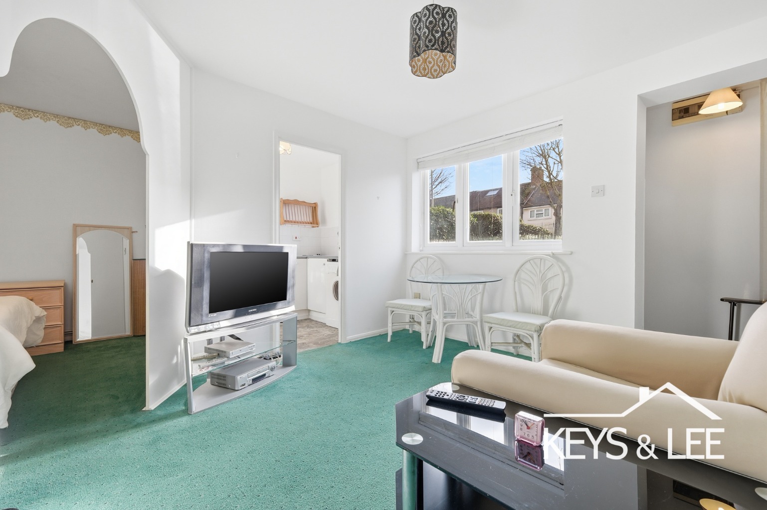 Chain free, ground floor studio apartment, allocated parking, communal garden and great potential. property first image