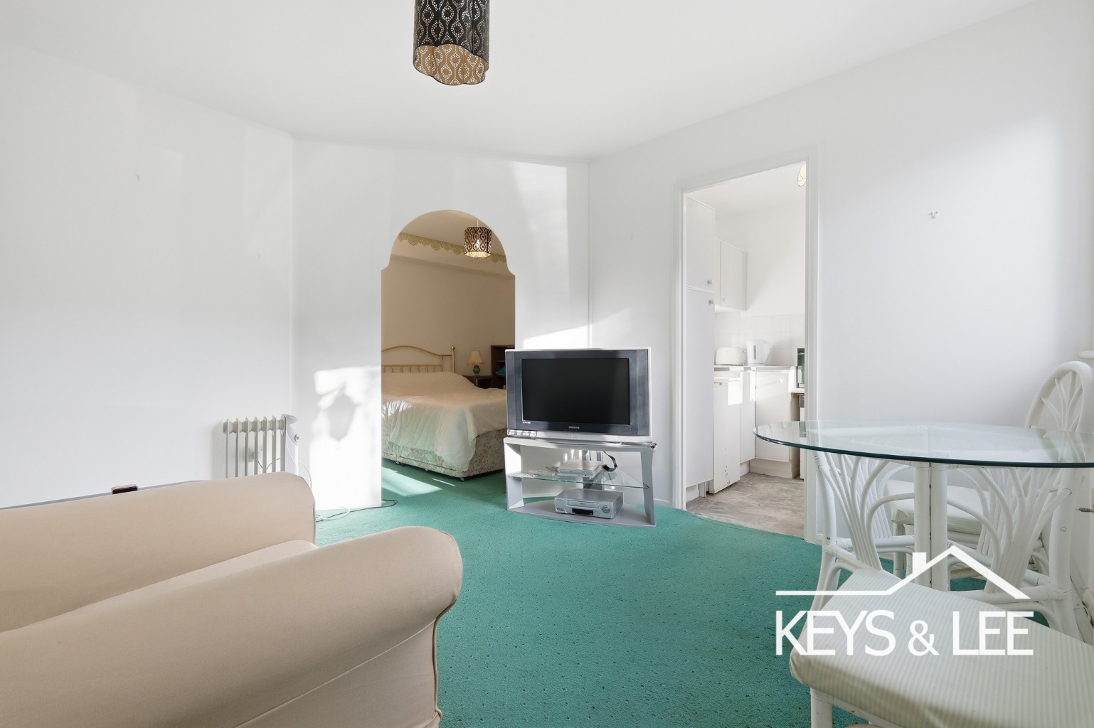 Chain free, ground floor studio apartment, allocated parking, communal garden and great potential. property first image