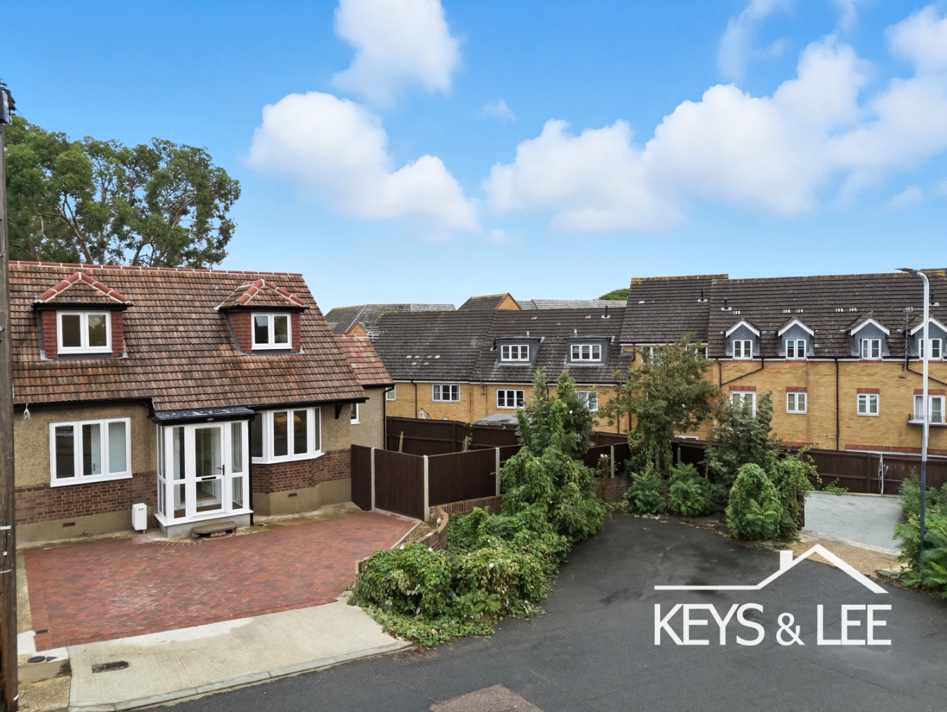 Recently refurbished 3 bed chalet style home with stunning open plan kitchen and wrap around garden. property first image