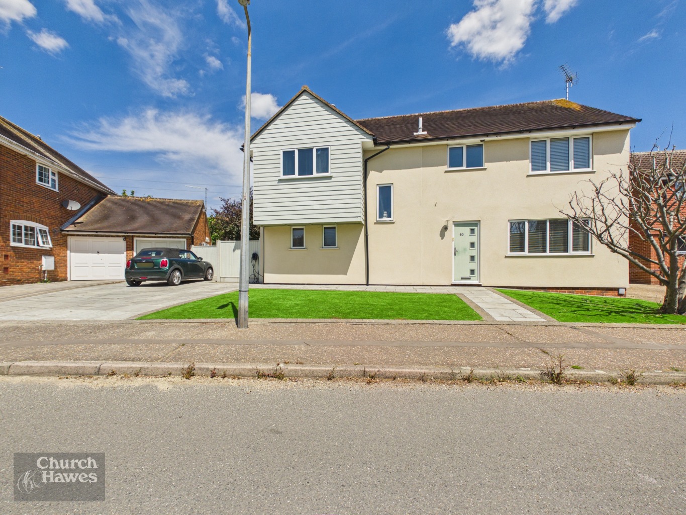 No onward chain. four double bedroom house with two reception rooms, 70ft garden, garage/office