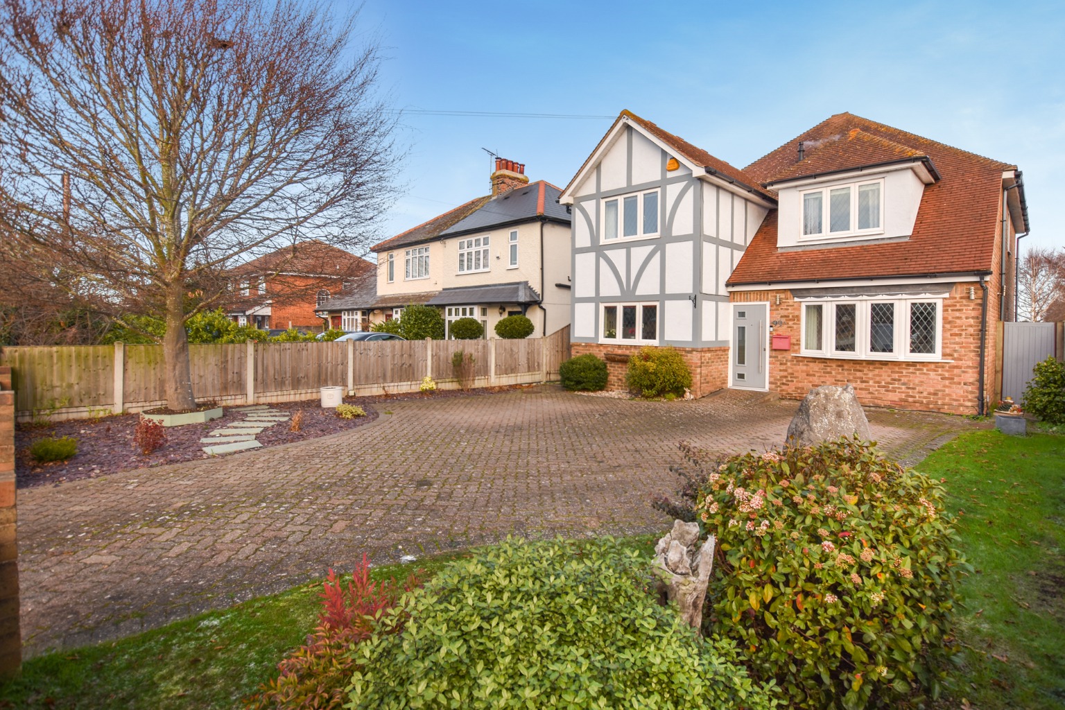 Four bedroom bespoke architecturally designed home boasting a large plot with a 120' rear garden.