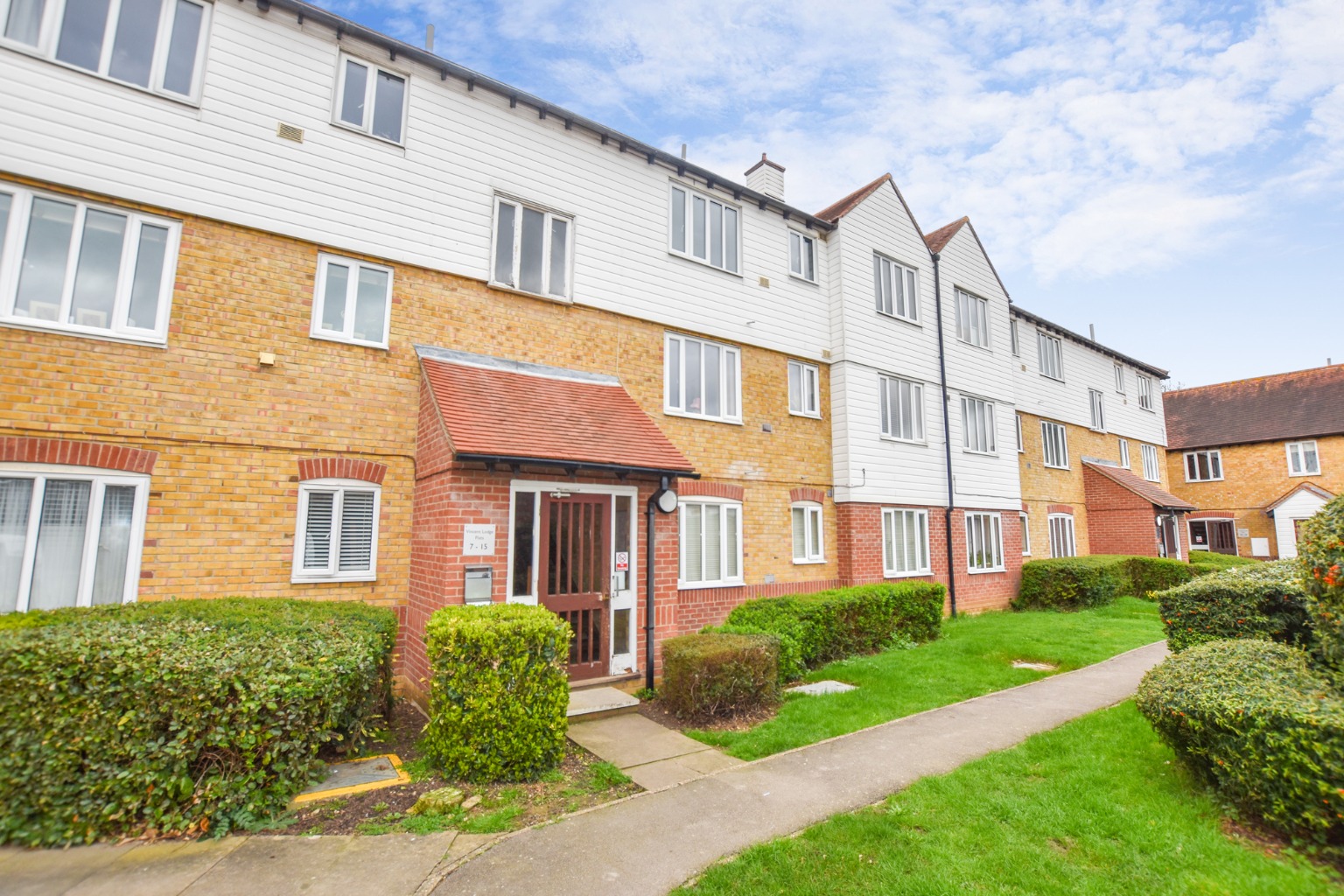 Offered for sale with on onward chain. First floor one bedroom apartment with allocated car port