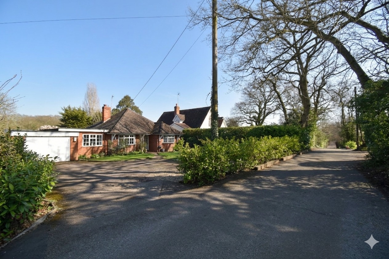A bungalow with the benefit of approved planning permission