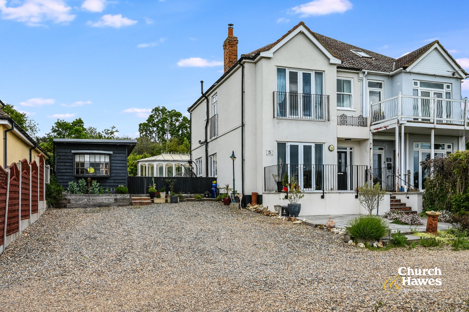 Exceptional Three Bed semi-detached property with panoramic views to River Crouch