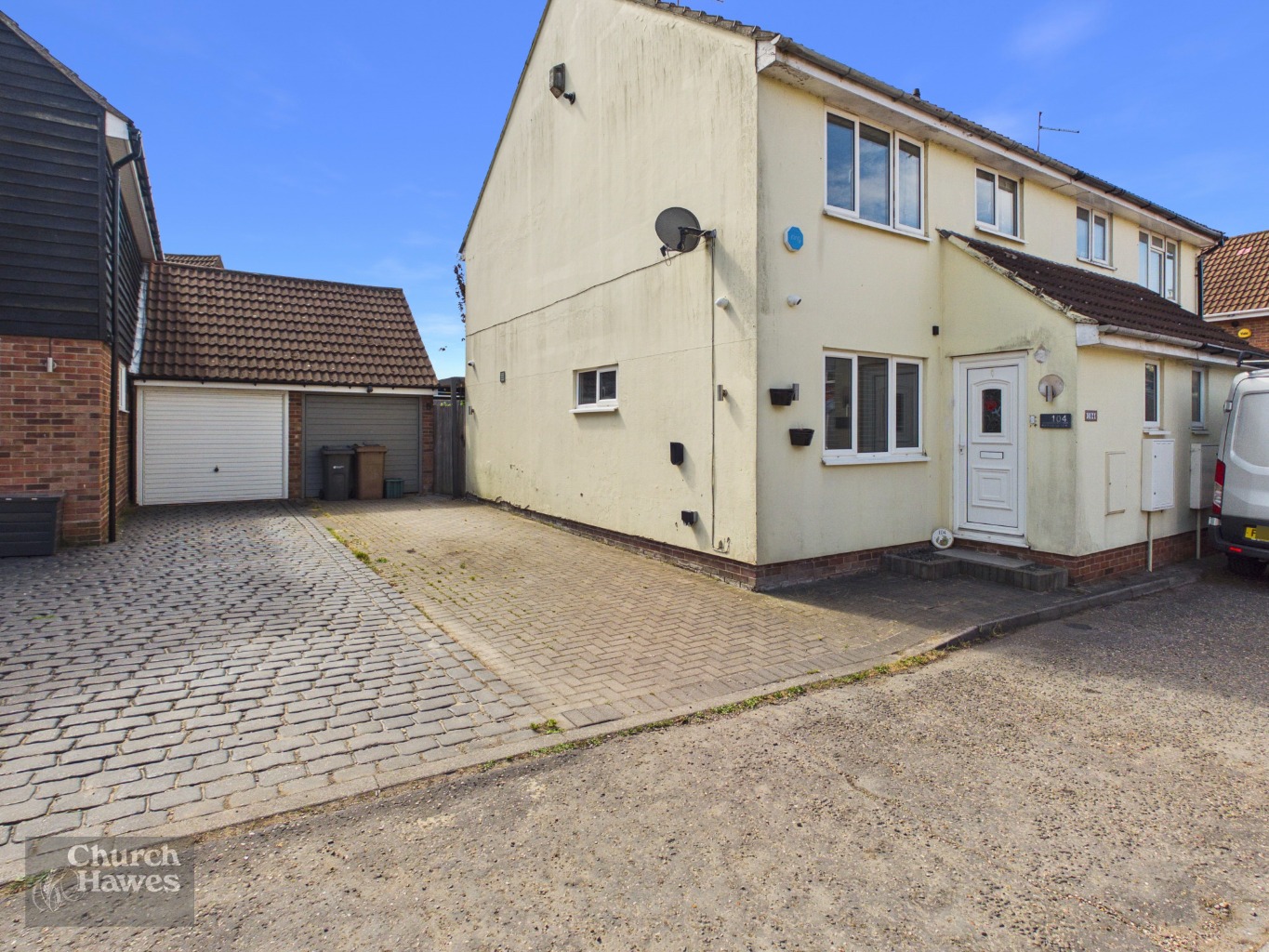 Refurbished to a high standard,  three bedroom semi detached house with modern kitchen & bathroom
