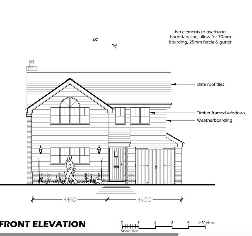 **GUIDE PRICE £250,000** BUILDING PLOT MEASURING APPROX 90' DEPTH X 32' WIDTH