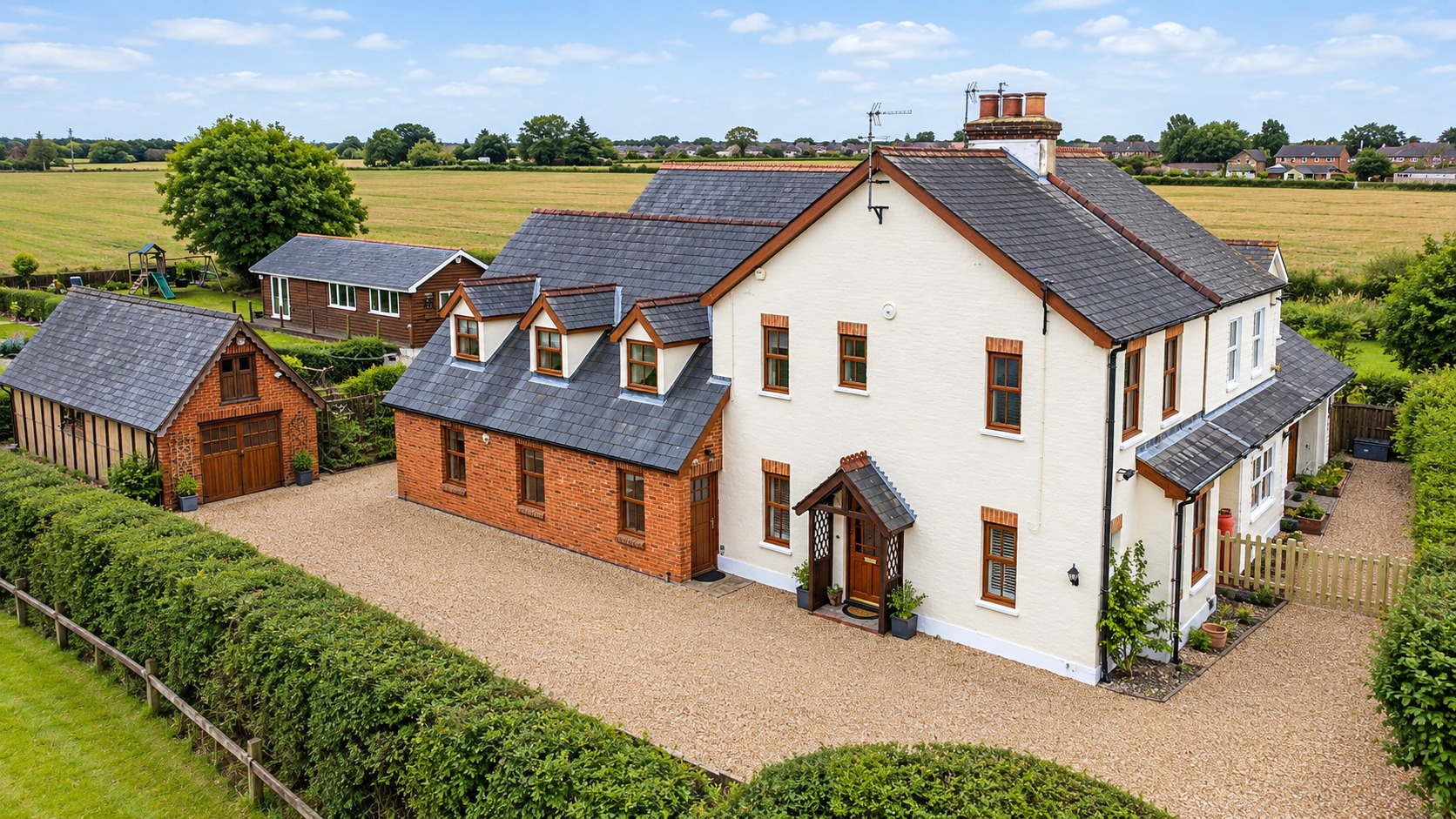 Four Bedroom semi-detached home with field views