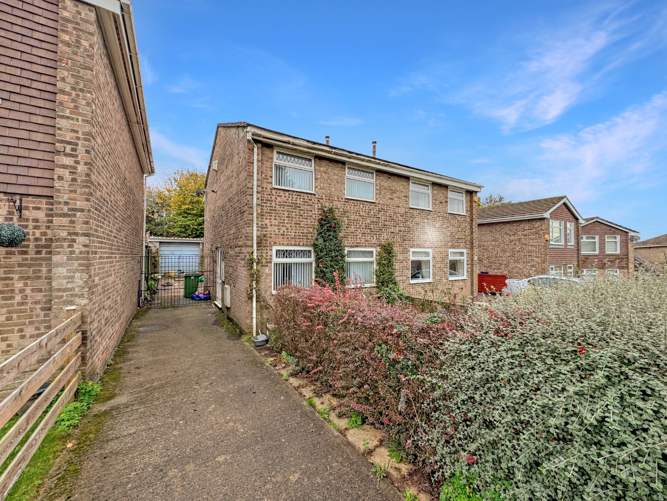 Well-proportioned three-bedroom semi-detached home with garage
