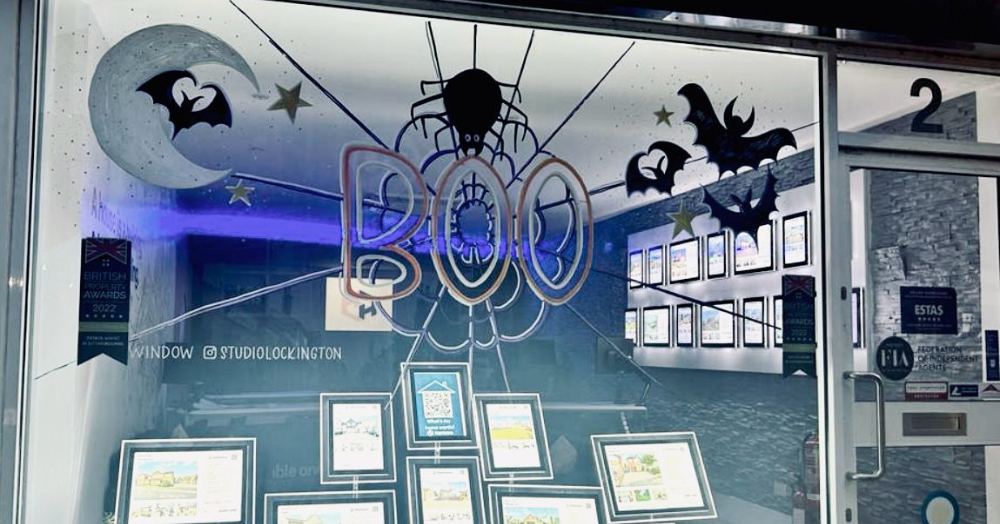 Our BOO-tiful Halloween window