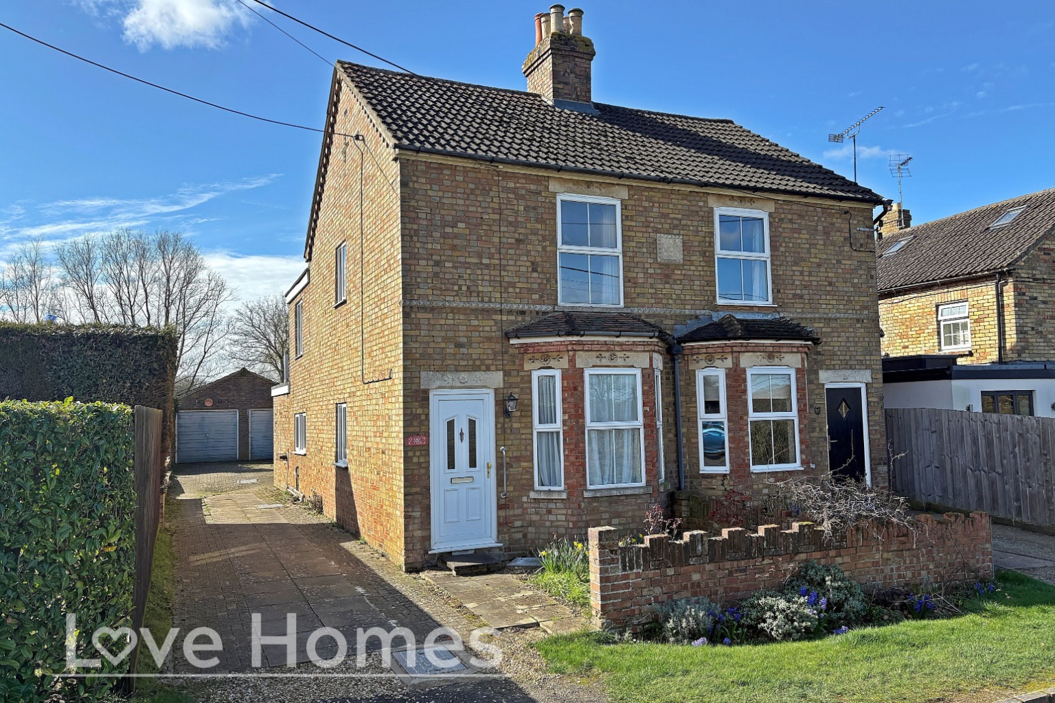 3 Bedroom Semi Detached House For Sale In Eversholt With Open Field Views.