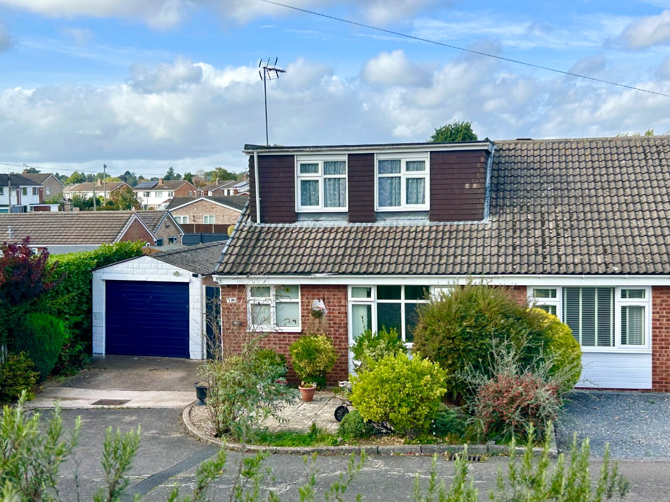 A Two Bedroom Semi Detached Dormer Style Property For Sale in Hillmorton, Rugby, Warwickshire.