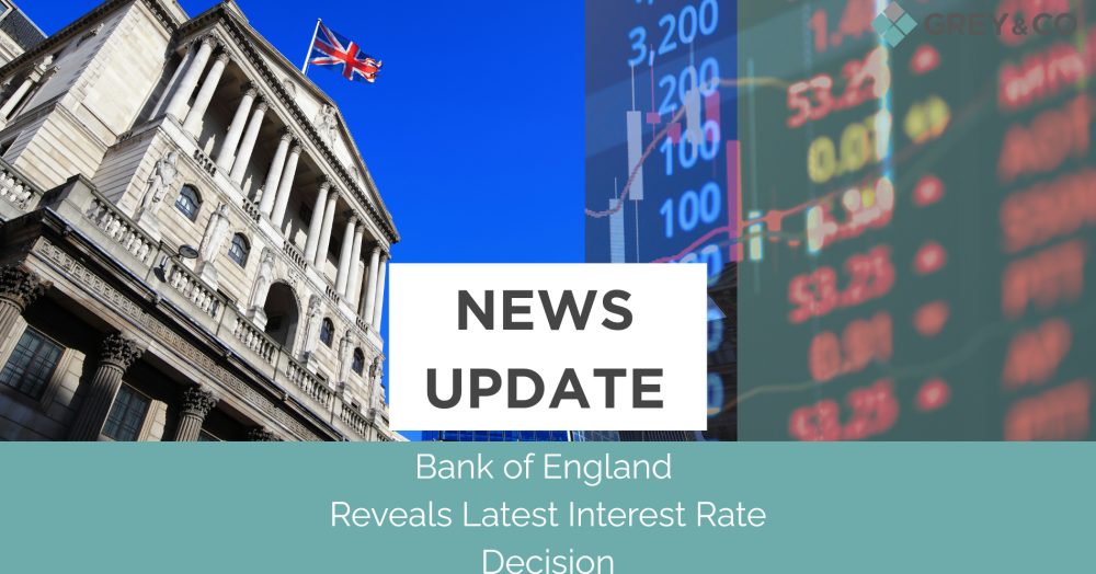 Bank of England Reveals Latest Interest Rate Decision