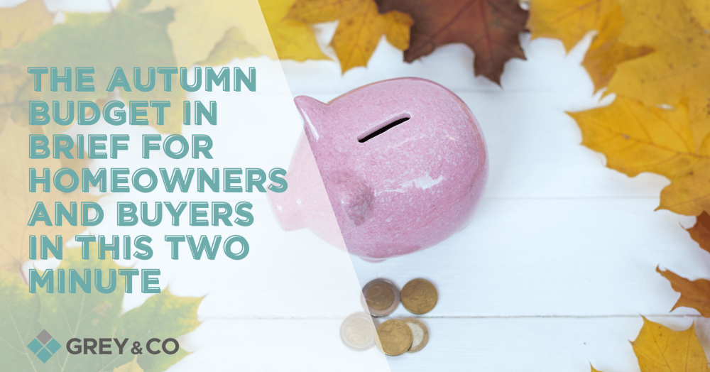 The Autumn Budget in Brief for Homeowners and Buyers In this two minute