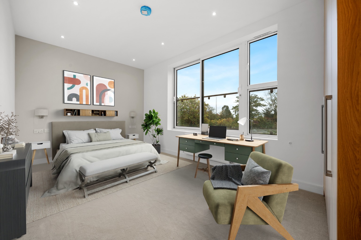 Contemporary One-Bedroom Apartment in Bromley with Share of Freehold