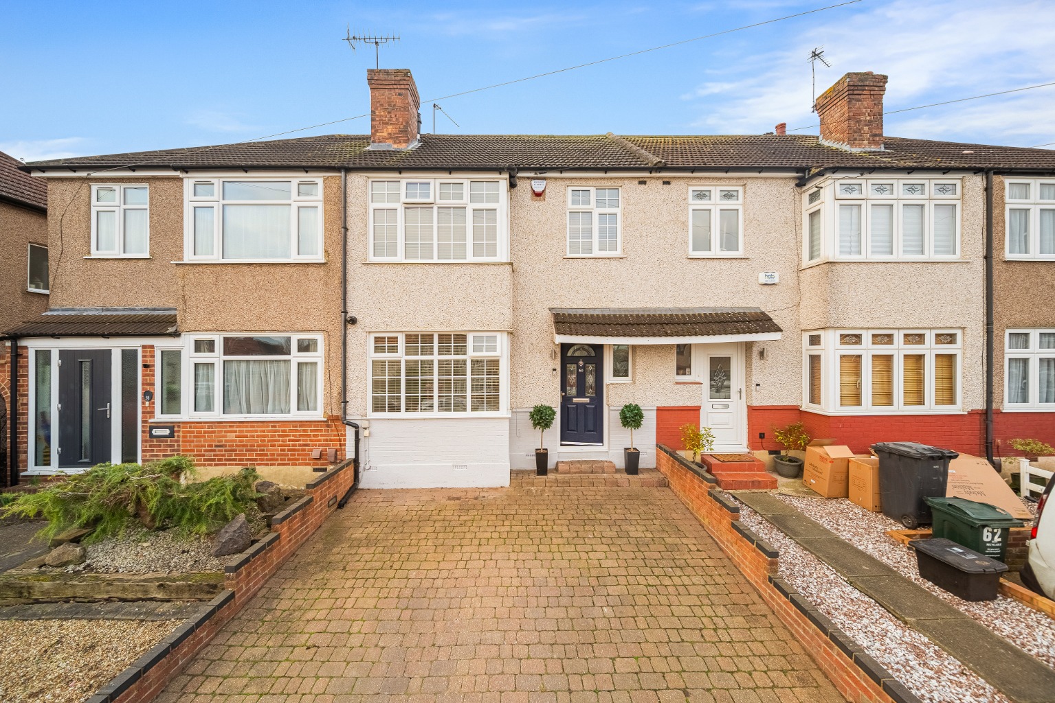 An extended three-bedroom house situated in West Dartford.