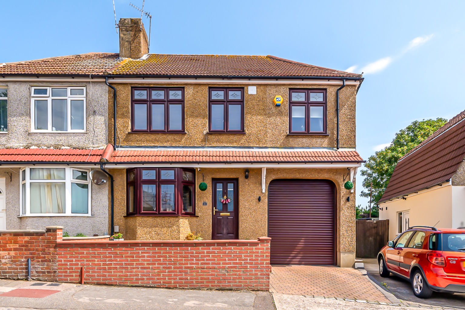 An extended four-bedroom semi-detached home in Belvedere.