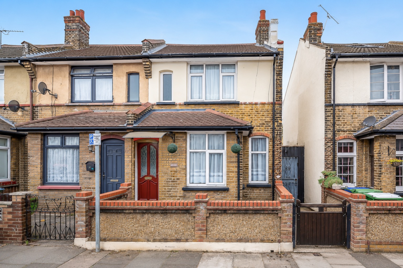 An extended two-bedroom period end-of-terrace house in Slade Green.