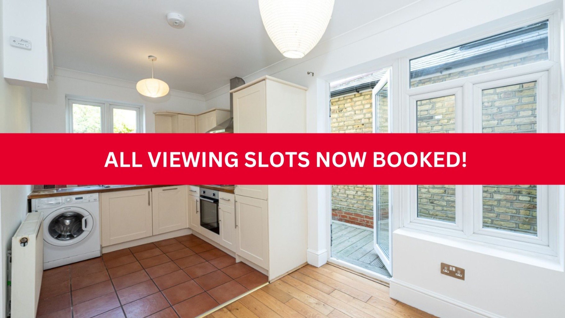 O. I. E. O. £400,000. A one/two double bedroom ground floor garden flat.