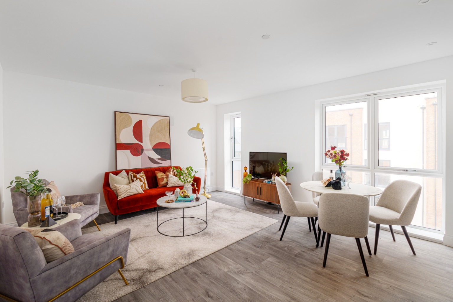 *The last 1 bedroom remaining* A collection of one & two bed apartments with parking & balconies.