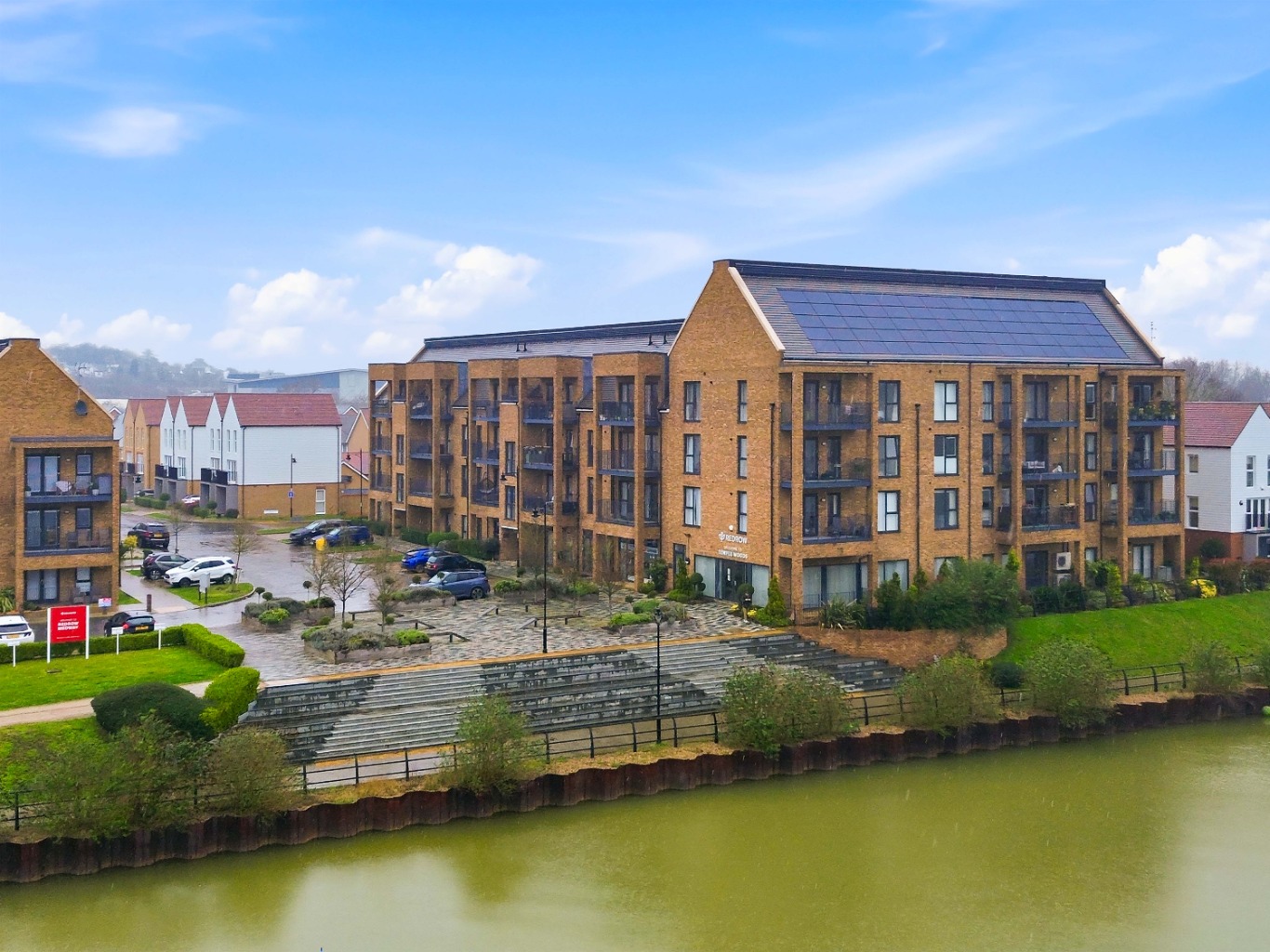 GUIDE PRICE £260,000 TO £280,000 - Stunning 2-Bed New Build Apartment with River Views & Balcony