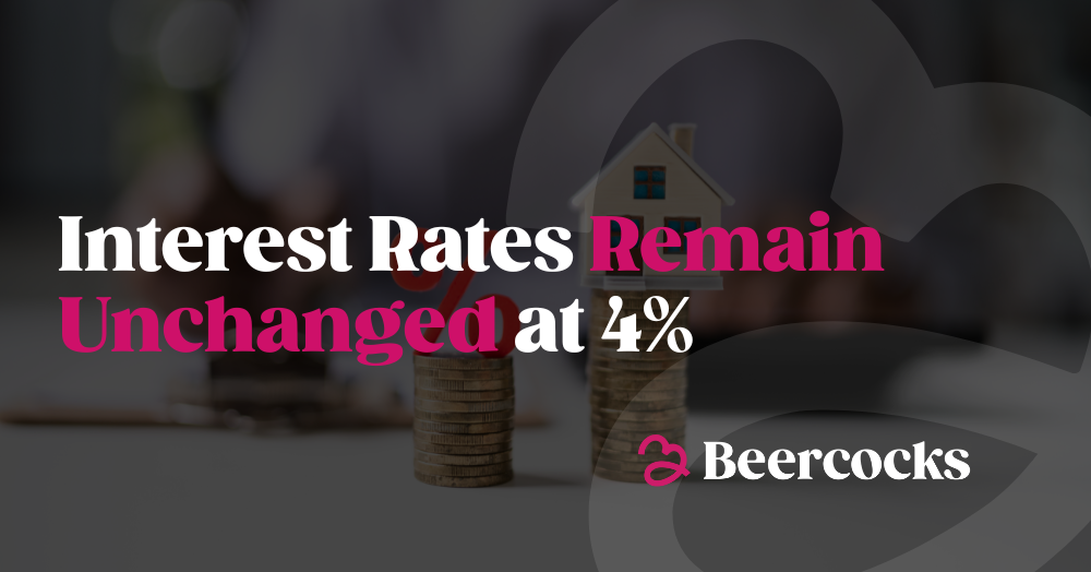 Interest Rates Remain Unchanged at 4%