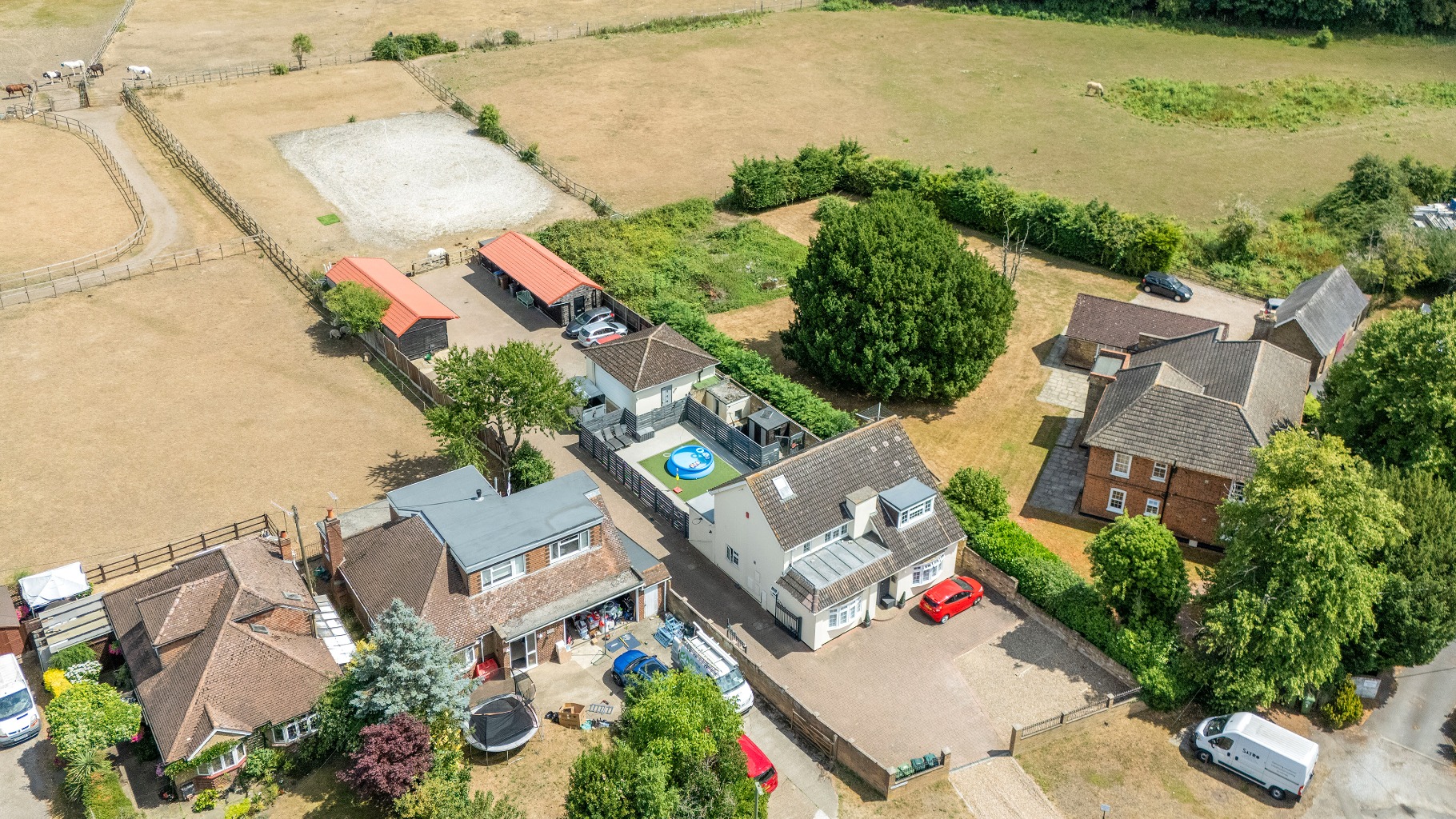 Expansive Detached Home with Equestrian Facilities in Charlton Village, Shepperton