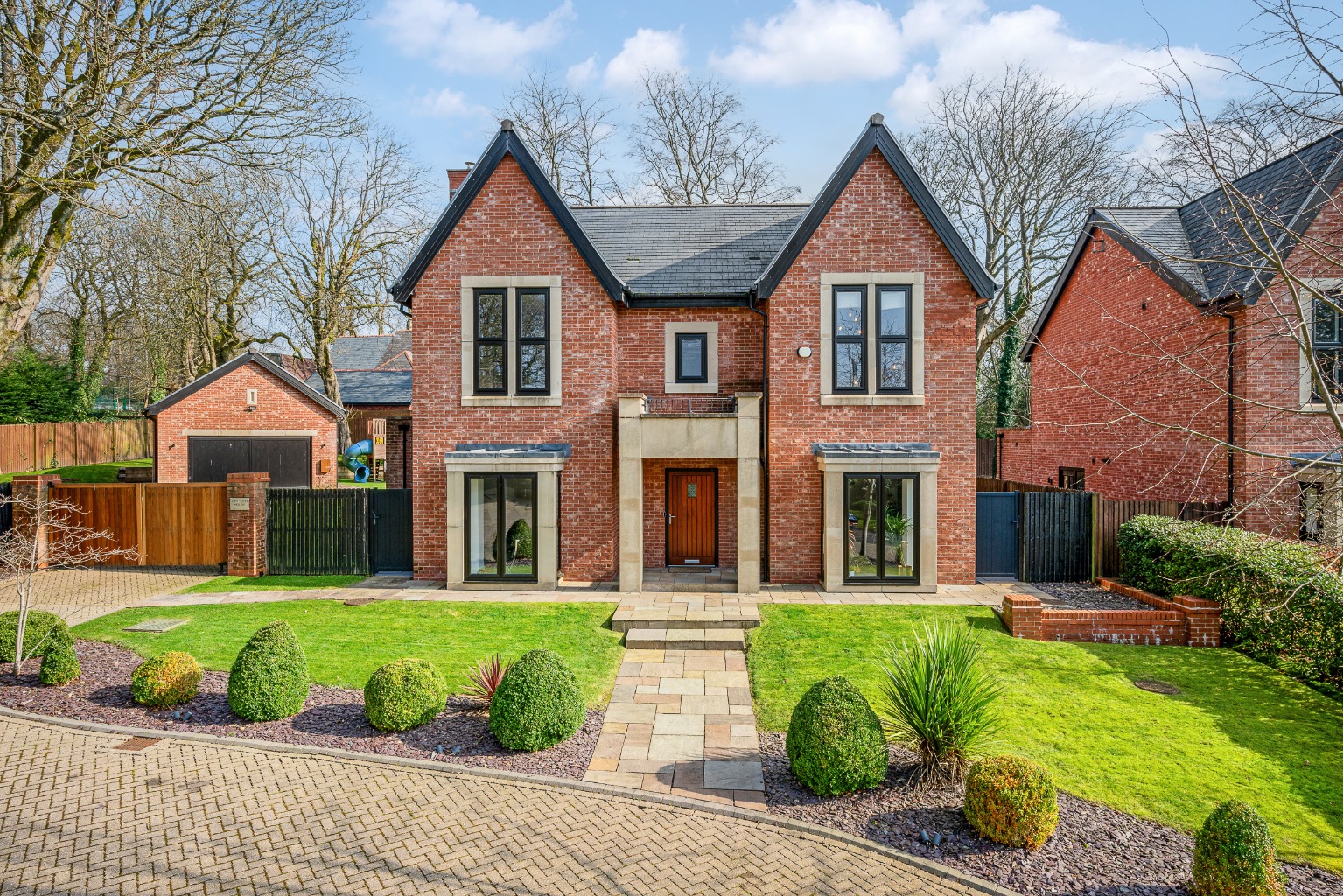 Exclusive Gated Five-Bed Home On A Generous Corner Plot In A Private Markland Hill Cul-De-Sac