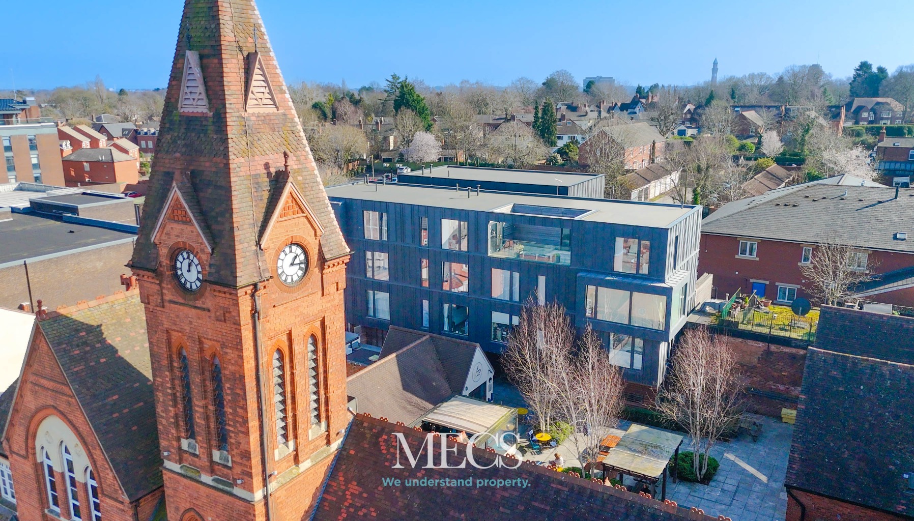Stunning three bedroom - Harborne Penthouse with Sunset Views and Two Balconies