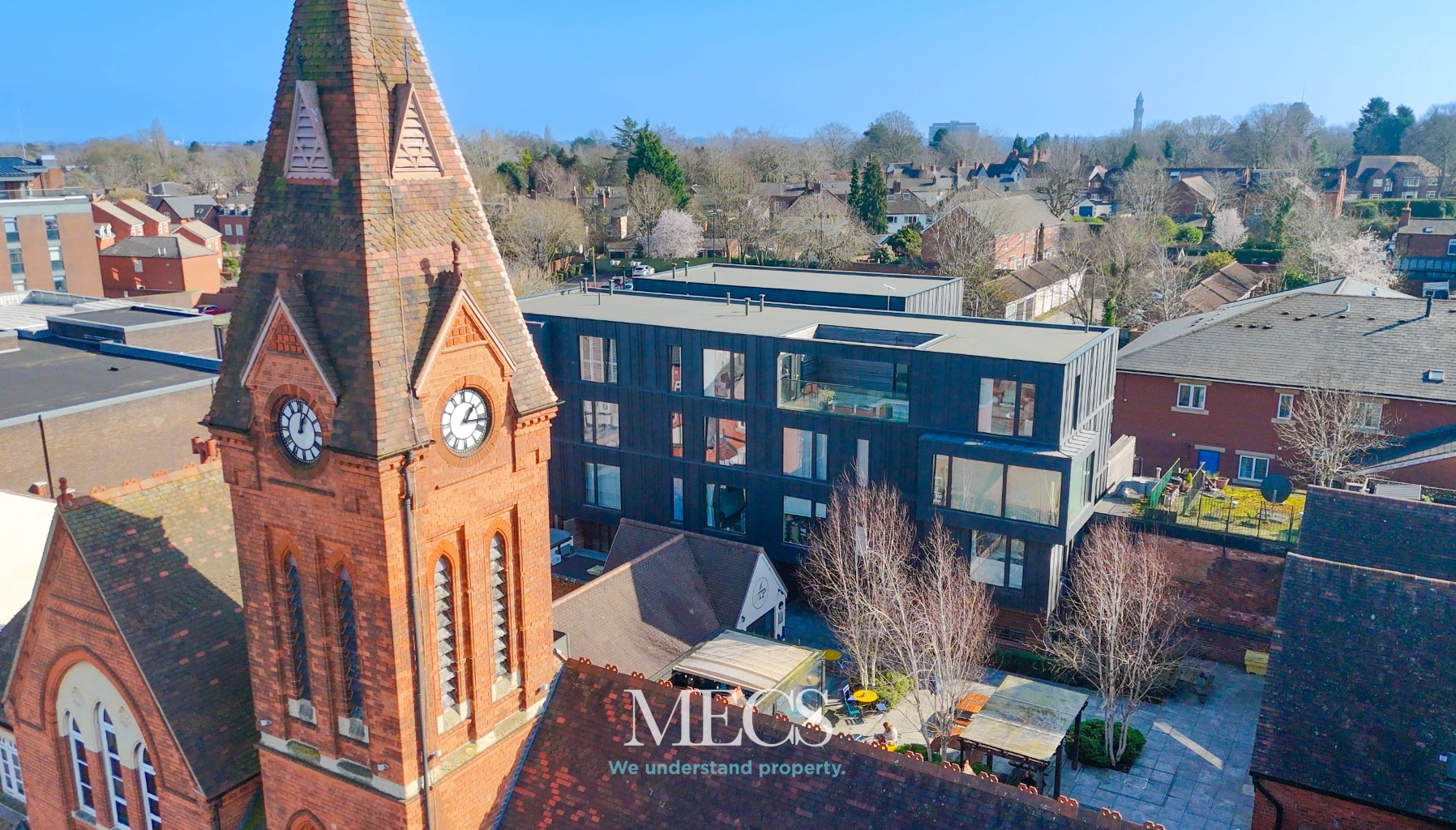 Stunning three bedroom - Harborne Penthouse with Sunset Views and Two Balconies
