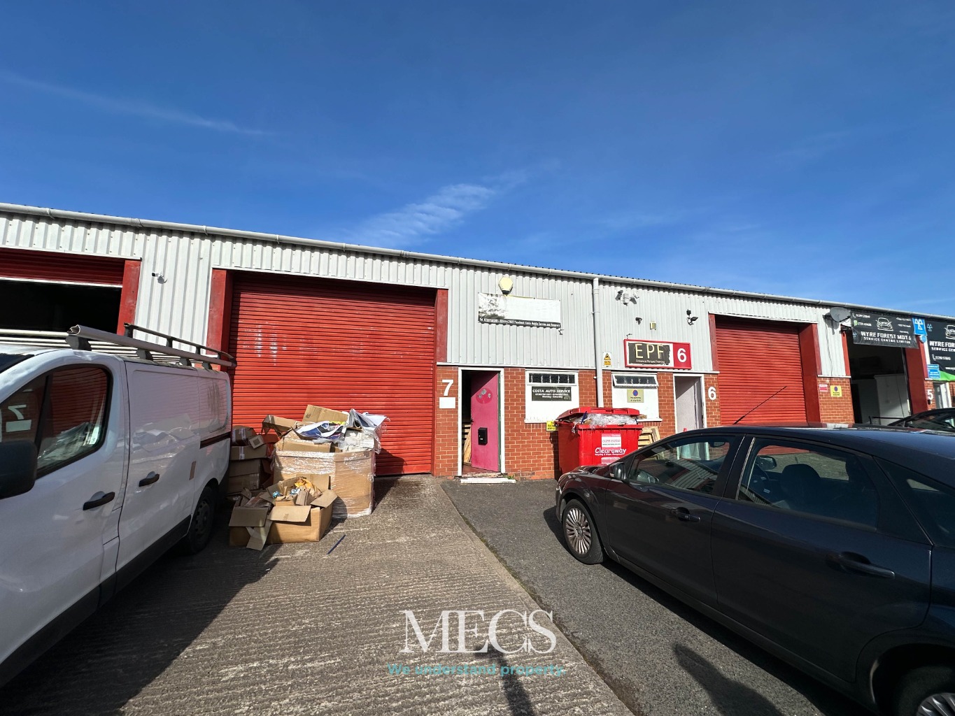 Two Adjoining Industrial Units with Mezzanines  3,798 Sq Ft  Vacant Possession