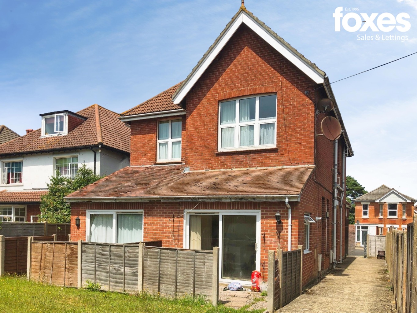 A one bedroom ground floor flat with small private garden