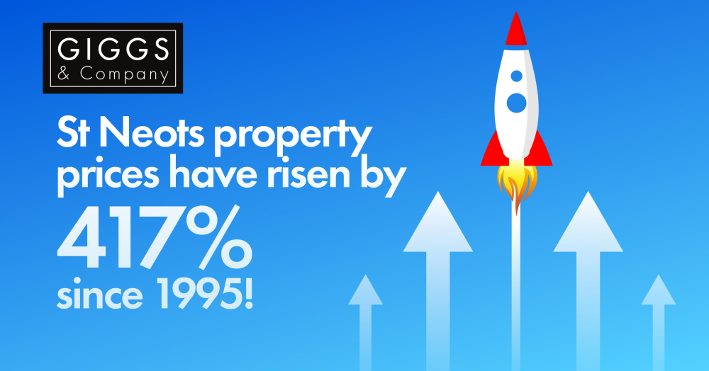 St Neots Property Prices Have Risen by 417% Since 1995 St Neots Property Prices Have Risen by 417% Since 1995