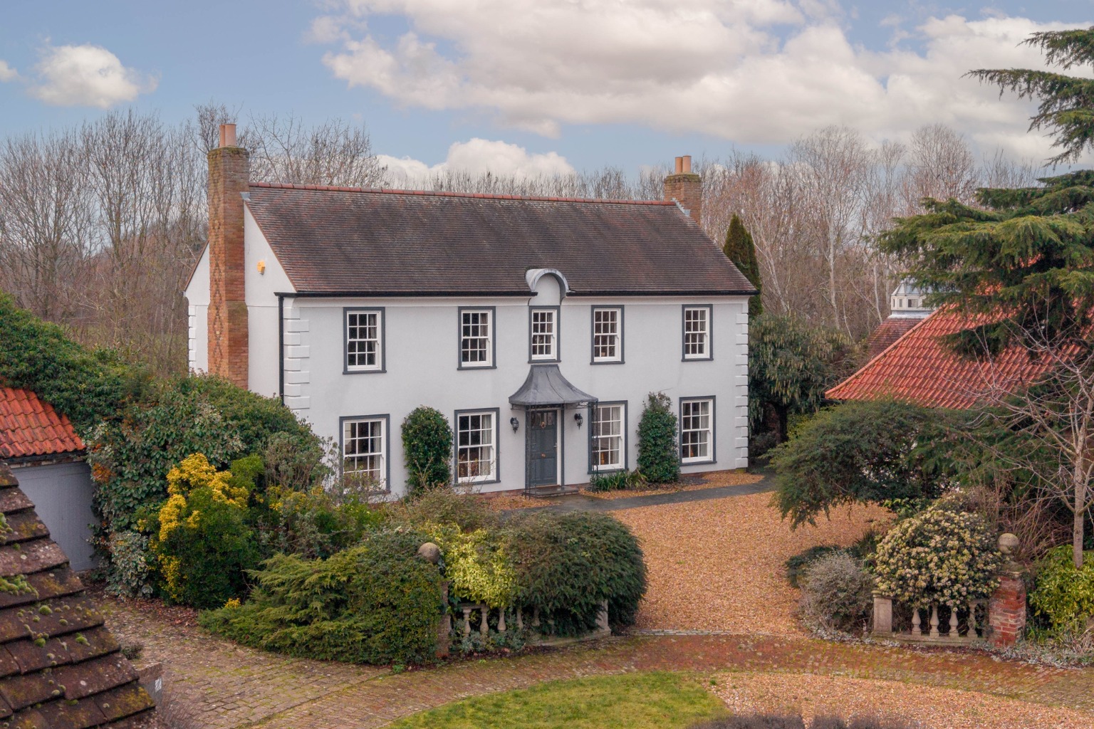 Landmark Georgian-Style Residence in St Neots Offering 3,000 Sq Ft of Refined Living
