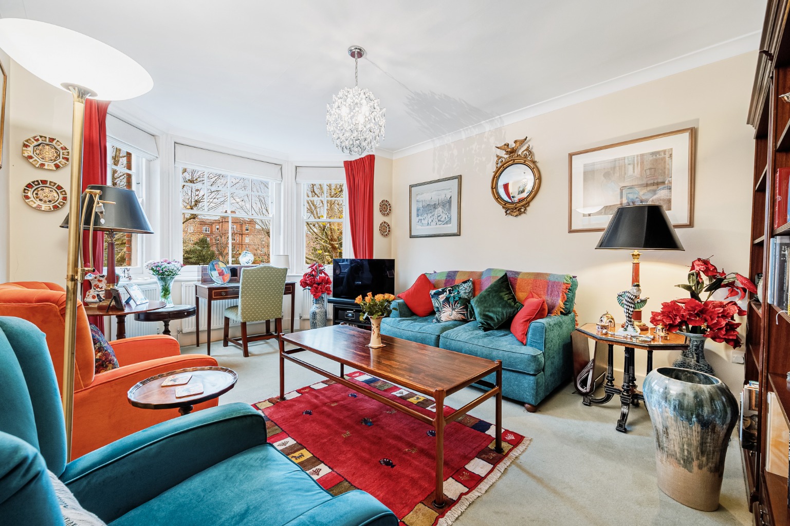 Three bedroom flat for sale in Sought-after Queens Club Gardens, W14