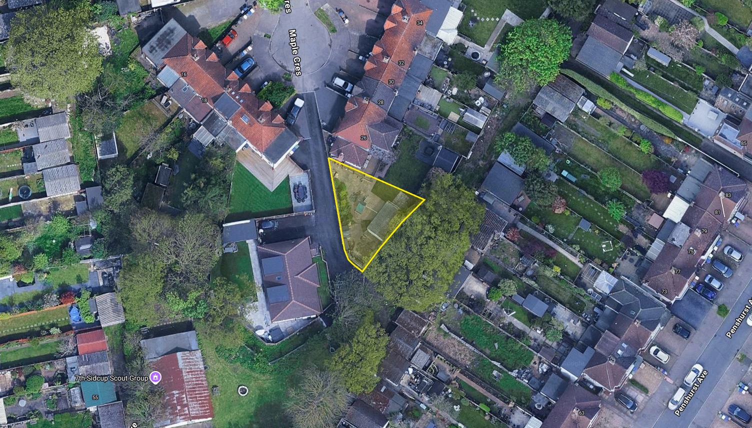 Land at Maple Crescent, Sidcup, DA15