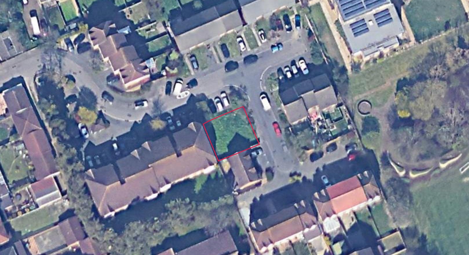 A c. 2,000 sq. ft parcel of land with residential potential