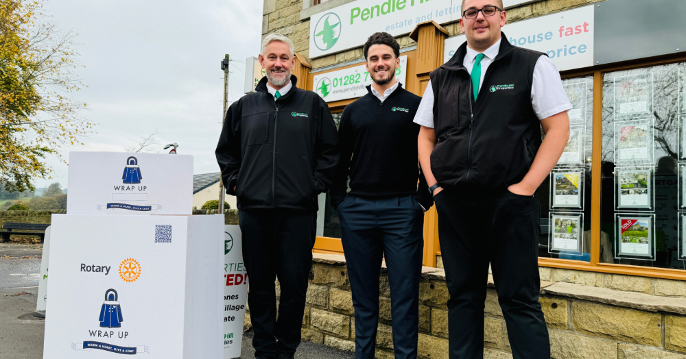 Pendle Hill Properties supporting winter coats campaign in Read and Longridge