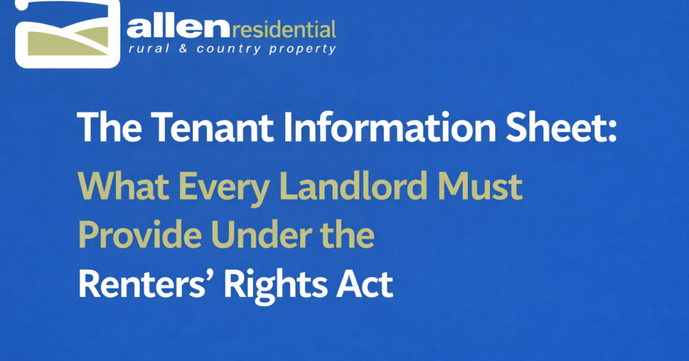 The Tenant Information Sheet: What Every Landlord Must Provide Under the Renters’ Rights Act
