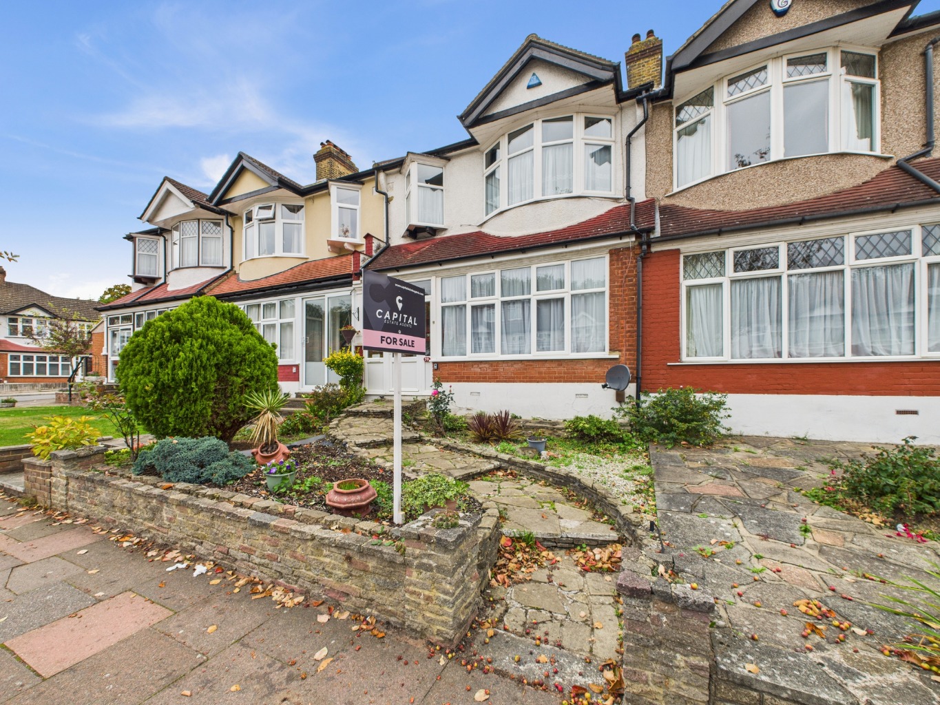 Three bedroom, mid terraced home for sale in Beckenham.