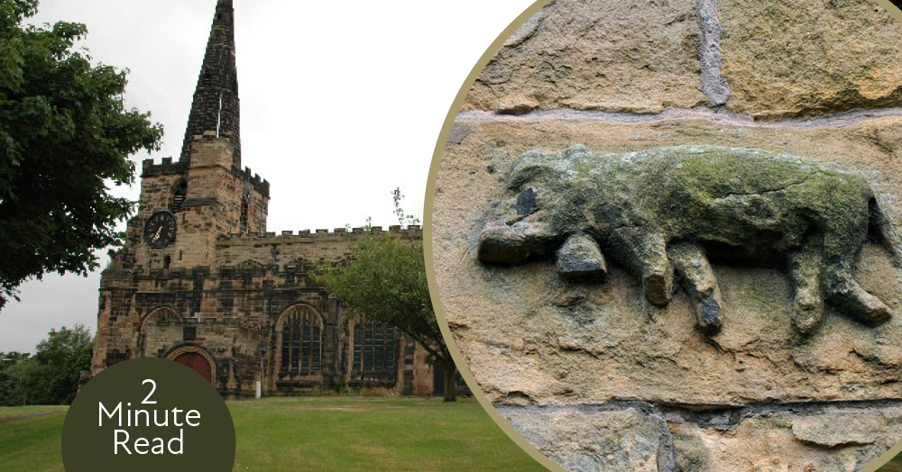 Why Is There a Pig Carved Into Winwick Church? Why Is There a Pig Carved Into Winwick Church?