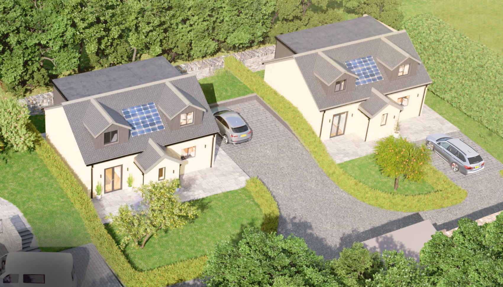 Detached 4-Bed Home with Open-Plan Living, Garden, Parking & En-Suite in Landscaped Development.