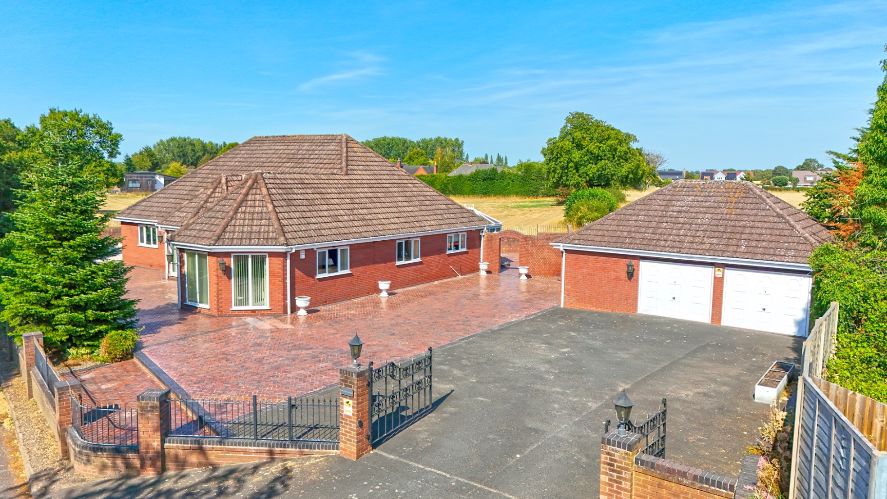 Detached Three Bedroom Bungalow with Detached Double Garage in Allscott