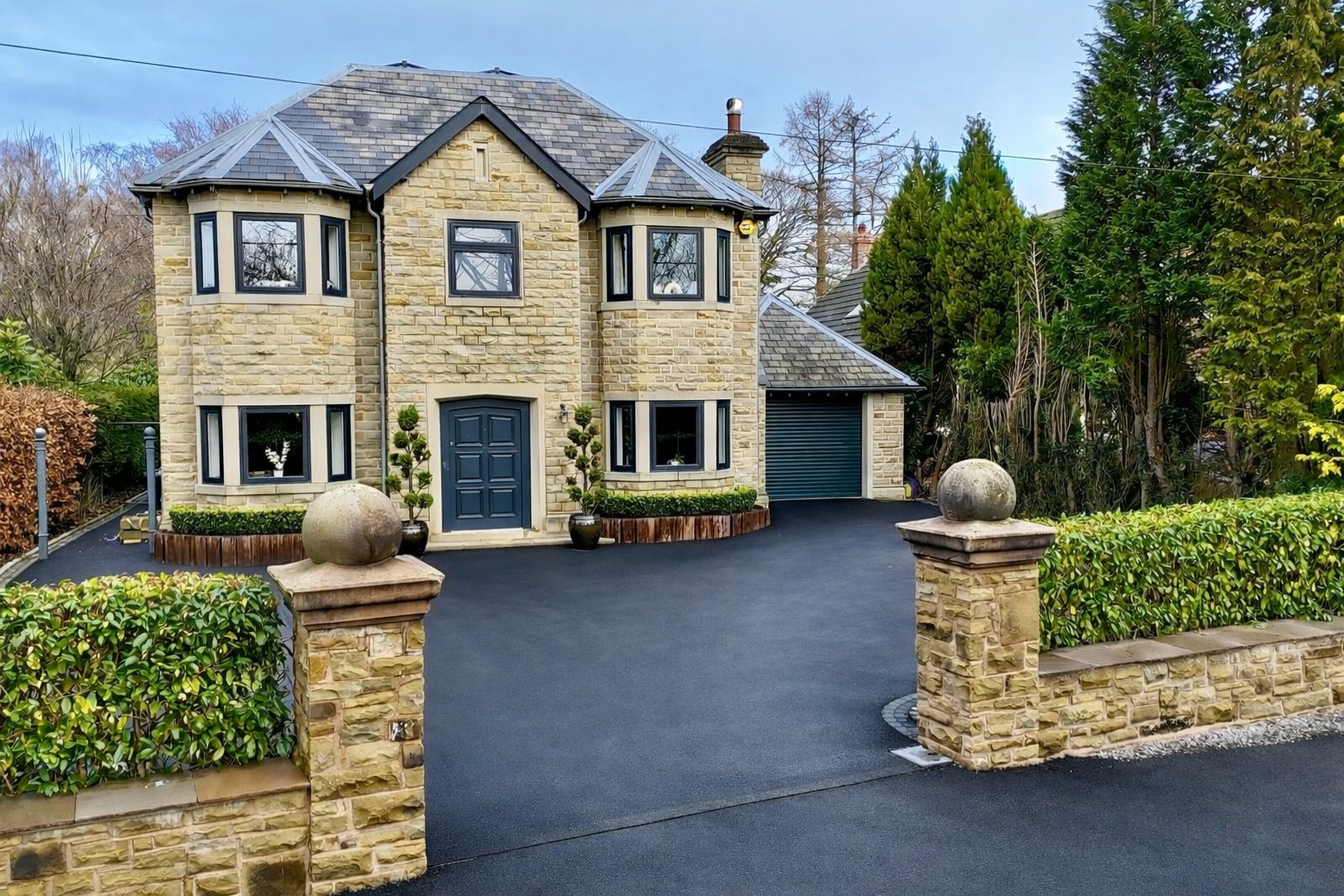 An exceptional stone‑built five‑bedroom detached family home, recently constructed.